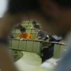 Alumnos de la Universidad de León, durante una clase