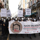 Flashmob organizado por Cáritas por el centro de León. MARCIANO PÉREZ