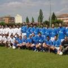 Los equipos de Villamañán (izquierda) y Fontecha se enfrentaron el pasado domingo