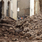 Estado en el que quedó una parte de la muralla de Soria, del siglo XII.