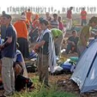 Los activistas israelíes acamparon en protesta por el Plan de Descolonización de la franja de Gaza