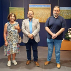 Teresa de Paz, junto a Javier Carrera y José Luis del Riego. DL