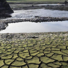 Embalse de Belesar, a los pies del río Miño (Lugo), el pasado septiembre, antes de las lluvias