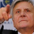 Jean-Claude Trichet en su comparecencia de ayer ante los periodistas congregados en Fráncfort