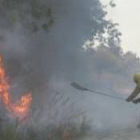 Incendio en el monte Pajariel, en una imagen de archivo