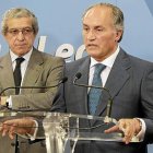 Braulio Medel, a la izquierda, y Evaristo del Canto, en una imagen de archivo.