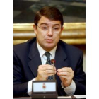 Alfonso Fernández Mañueco, en su comparecencia ayer en el Senado