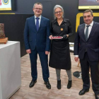 Gerardo Dueñas en el stand de la Cecina de León. ICAL