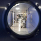 Un pasillo del área materno-infantil del hospital Vall d'Hebron.