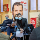 Luis Tudanca, ayer, en Aranda de Duero. PACO SANTAMARÍA