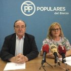 José Manuel Otero y Mar González, en Ponferrada. DL