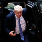 El ministro de Exteriores británico, Boris Johnson, a su llegada a Bruselas.