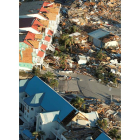 Destrozos originados en Panamá City, Florida. GLENN FAWCETT