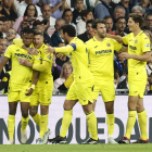 El nigeriano Samu Chukwueze firmó un doblete histórico para el Villarreal en el Santiago Bernabéu. CHEMA MOYA
