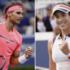 Rafael Nadal y Garbiñe Muguruza