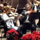 Un momento del concierto que ofreció el domingo la Sinfónica de León en el Auditorio