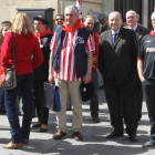 Los aficionados llenaron de color el centro de la capital leonesa.