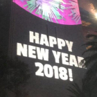 Mensaje proyectado en el puente de la bahía de Sídney con el año nuevo equivocado.