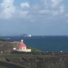 Incendio en un crucero frente a las costas de Puerto Rico.