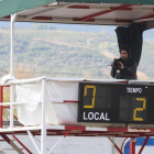 El marcador electrónico del estadio de La Devesa también se ha quedado sin servicio.
