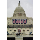 El Capitolio, decorado para la investidura de Obama.