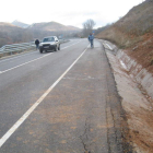 El lugar donde se produjo el accidente, previsiblemente a causa del hielo.