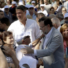 García-Albiol y Rajoy en un acto de su partido.