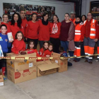El triangular recogió 1.600 kilos de alimentos.