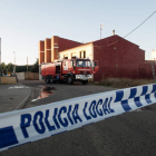 El fuego se originó en el barrio del Polvorín. BOMBEROS DE LEÓN