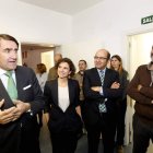 Juan Carlos Suárez-Quiñones, Sonia Castañeda, Francisco Castañón y Guillermo Palomero, ayer. MARCIANO