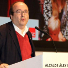 Miquel Iceta, en un acto del PSC en Badalona.