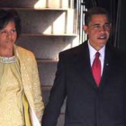 El presidente electo de los Estados Unidos, Barack Obama, y su esposa Michelle Obama.