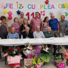 Teresa, de 110 años, celebra su cumpleaños con su familia. DL