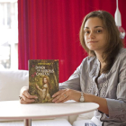 La escritora Laura Gallego durante la presentación de su última novela.