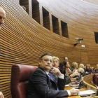 El expresidente valenciano Francisco Camps, este jueves, en el Parlamento autonómico.