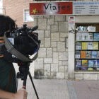 Vista exterior de la agencia de viajes de la detenida, ayer, en Valladolid.