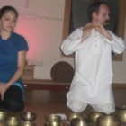 Rosa Santos y Asier García, durante el concierto de Eras de Renueva