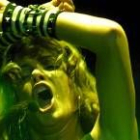 La cantante Patricia Manterola en uno de sus últimos conciertos