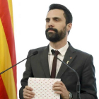 El presidente del Parlament de Cataluña, Roger Torrent. DALMAU