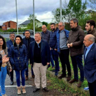 Visita de los parlamentarios gallegos al tramo de Monforte que debería estar en obras. DL