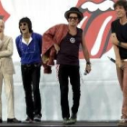 La banda de rock posa durante la presentación de la gira «A Bigger Bang»