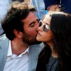 Inés Arrimadas y su marido Xavier Cima durante el partido de Nadal y Martin Klizan. ALEJANDRO GARCÍA