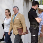 El extesorero del Partido Popular Luis Bárcenas a su llegada este a la sede de la Audiencia Nacional donde se celebra el juicio del 'caso Gürtel".