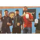 Lorena Martínez, Vicente Ventura, Diego de la Iglesia, Javier Redondo y Pablo Vega, cuadro de honor del Provincial. RODOLFO