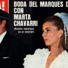 Portada del 'Hola' el día que Marta Chávarri contrajo matrimonio con el marqués de Cubas. HOLA