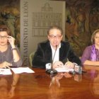 Susana Travesí, Javier Chamorro y Evelia Fernández.