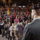 Concentración en Pamplona en defensa de la Guardia Civil. IVÁN AGUINAGA