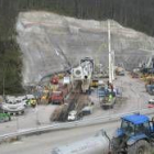 Una de las tuneladoras que trabaja en la variante de Pajares