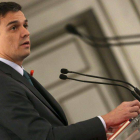 El secretario general del PSOE, Pedro Sánchez, participa hoy en el Foro Cinco Días.