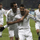 Cristiano celebra con Arbeloa uno de los 123 goles que ha marcado en 125 partidos.